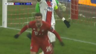 Cabezazo perfecto: Thomas Müller marcó el 2-2 de Bayern vs. PSG [VIDEO]