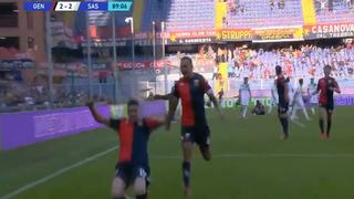 Debut con gol: Johan Vásquez y un cabezazo para el empate de Genoa vs. Sassuolo [VIDEO]