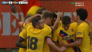¡Bombazo y adentro! Golazo y doblete de Luis Suárez para el 3-0 del Barza contra Napoli [VIDEO]