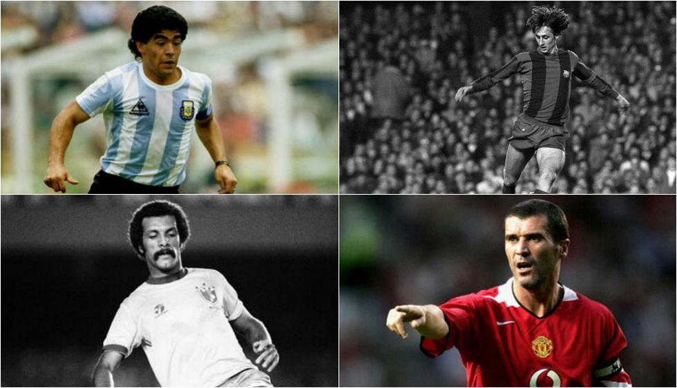 Este es el once de leyendas que dio Johan Cruyff. Incluyó a Diego Maradona (Getty Images).