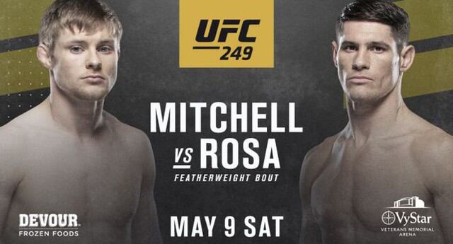 Bryce Mitchell vs Charles Rosa - Primeras preliminares. (Foto: UFC)