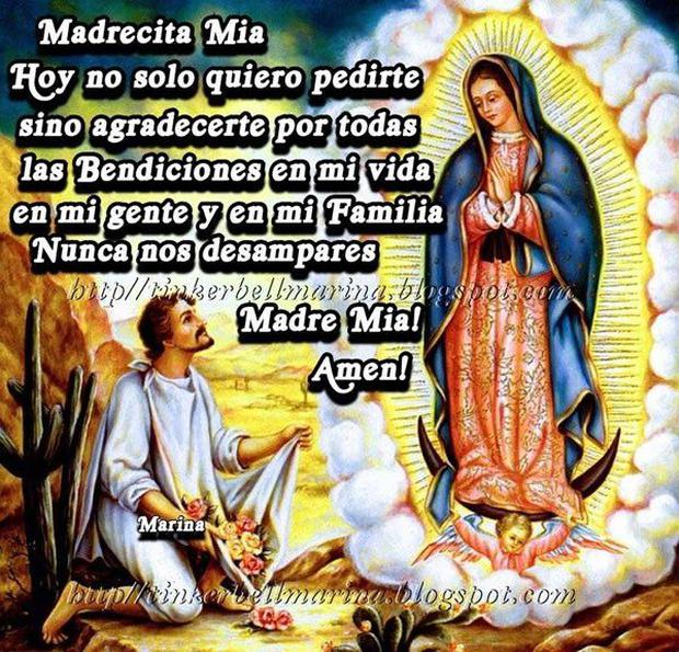 Oracion de la virgen de Guadalupe - Religión - Vida 