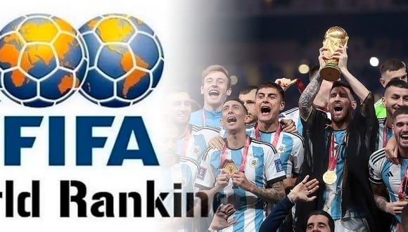 El nuevo ranking FIFA se movería, tras el título mundial de Argentina en Qatar 2022 (Foto: composición Depor/FIFA/EFE)
