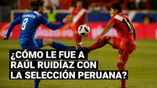 Raúl Ruidiaz y su rendimiento con la selección peruana