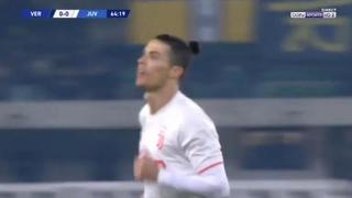 ¡La empezó él y él la terminó! La genial corrida y golazo de Cristiano Ronaldo para el 1-0 de Juventus ante Hellas Verona