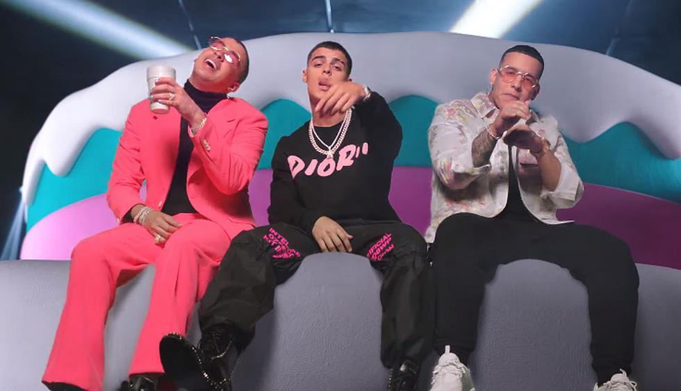 Daddy Yankee, Bad Bunny y Lunay unen sus voces para lanzar el videoclip del remix “Soltera”. (Foto: Captura de video)