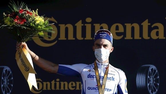 Julian Alaphilippe se coronó en la segunda etapa del Tour de Francia. (Foto: EFE)