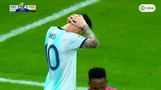 ¡Messi tuvo el 1-0! El claro cabezazo del '10' que pudo abrir el marcador ante Colombia por Copa América [VIDEO]