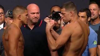 Y un día volvió: así fue el primer careo de Nate Diaz en su regreso al octágono para el UFC 241 [VIDEO]