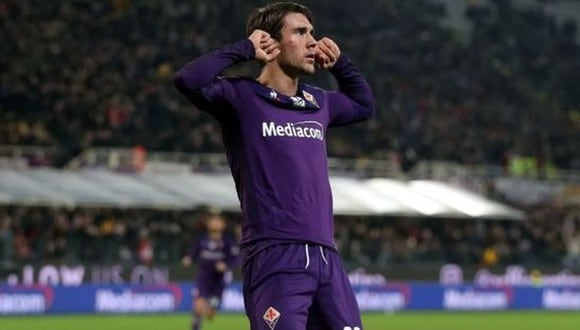 Dusan Vlahovic convirtió 21 goles en la temporada pasada con la Fiorentina. (Foto: Getty)
