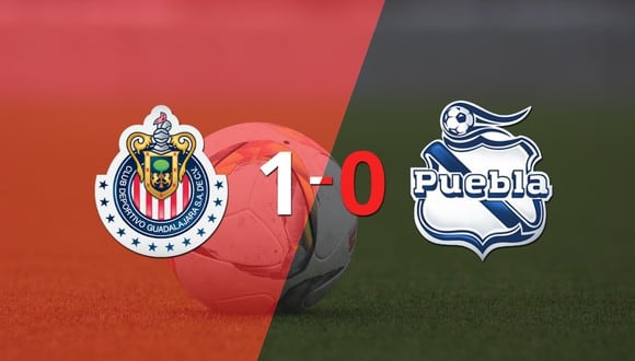 Con lo justo, Chivas venció a Puebla 1 a 0 en el estadio Akron