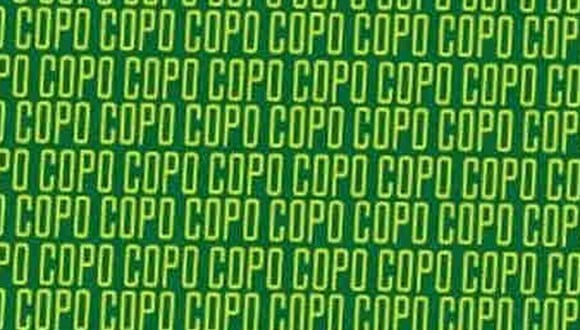 En esta imagen, cuyo fondo es de color verde, hay muchas palabras ‘COPO’. Entre ellas, está el término ‘CODO’. (Foto: MDZ Online)