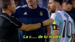 ¡Qué boquita, eh! Messi se puso furioso e insultó a árbitro tras el Argentina-Chile [VIDEO]