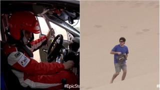 Dakar 2018: piloto quedó varado en las dunas y encontró batería en el desierto [VIDEO]