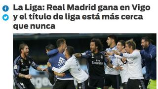 Así informan los medios mundiales el triunfo del Madrid ante Celta y su posible título de Liga Santander