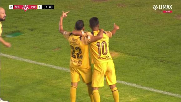 Lucas Colitto anotó el 1-0 de Cusco FC vs. Melgar. (Video: L1 MAX)