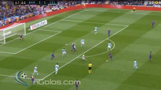 ¡Qué pase de Leo! Messi abrió el campo y Jordi Alba cedió para un golazo de Luis Suárez
