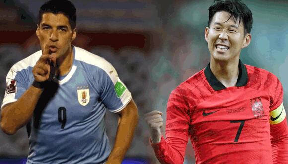 Uruguay y Corea del Sur hacen estreno en el Grupo H del Mundial. (Foto: Composición)