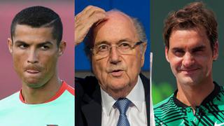 Se fue de boca: Blatter habló de los problemas de Cristiano Ronaldo, atacando a Roger Federer