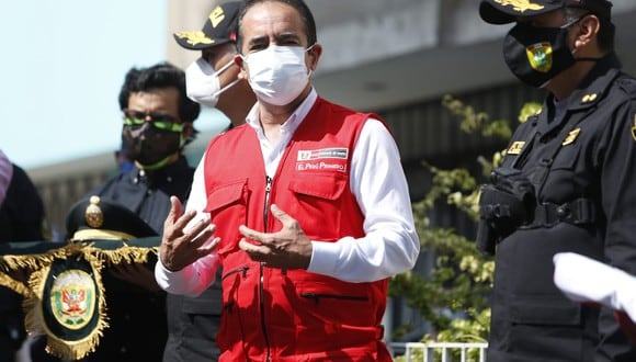 Ministro del Interior, Gastón Rodríguez, ratificó su posición para mantener el toque de queda en medio de la pandemia por coronavirus en el país. (Foto: Violeta Ayasta/GEC)