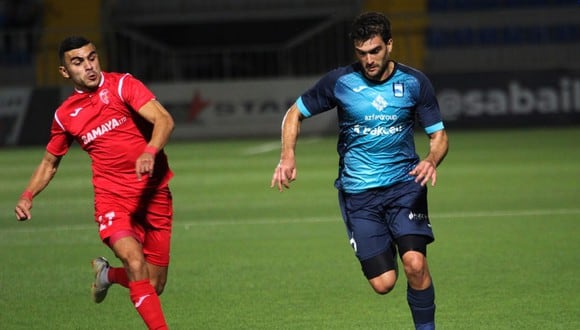 Álvaro Ampuero jugó 18 partidos en Azerbaiyán. (Foto: Zira FC)