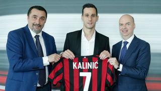 Uno más a la lista: AC Milan hizo oficial el fichaje del delantero croata Nikola Kalinic