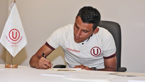 Alex Valera firmó con Universitario por las próximas temporadas. (Foto: Universitario)
