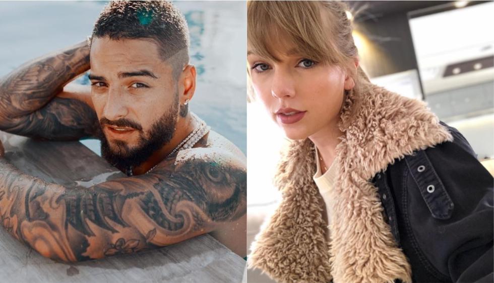 Maluma y Taylor Swift se conocieron en el backstage de los Billboard Music Awards. (Foto: Instagram)