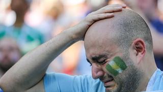 "Gana por Messi": el cartel de los hinchas de Argentina para que Nigeria le gane a Islandia
