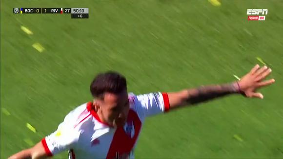 Gol de Enzo Díaz para el 2-0 de River vs. Boca. (Video: ESPN)
