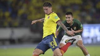 Despierta de a pocos: los números de James Rodríguez en Colombia vs. Bolivia