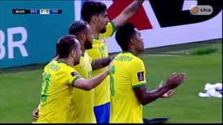 ¡Rebote fatal de Santamaría! Neymar anota el 2-0 para Brasil vs. Perú [VIDEO]