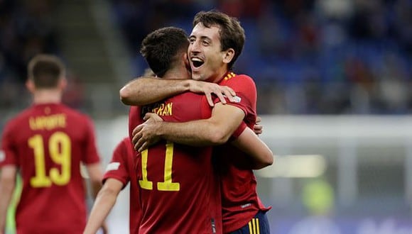 España vs. Italia en San Siro en la semifinal de la Liga de Naciones de UEFA. (Foto: Getty Images)
