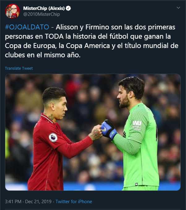 El tuit de Mister Chip.