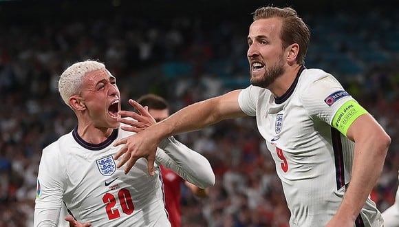 Con gol de Kane, Inglaterra vence 2-1 a Dinamarca y clasifica a la final de la Eurocopa ante Italia el próximo domingo en Wembley. (Foto: AFP)
