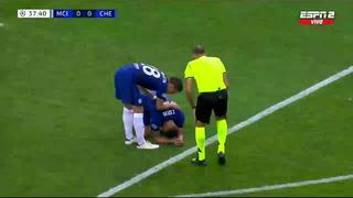 Entre lágrimas: Thiago Silva fue sustituido por lesión en el Manchester City vs. Chelsea [VIDEO]