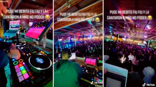 Video Viral: DJ sorprendió a su público con “Mi Bebito Fiu Fiu” y terminan cantándolo a viva voz