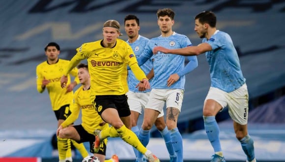 Manchester City vs. Borussia Dortmund se enfrentaron por octavos de la Champions League este martes (Foto: @BVB)