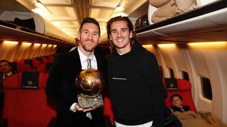 Ahora son inseparables: Griezmann y el mensaje a Lionel Messi tras ganar su sexto Balón de Oro