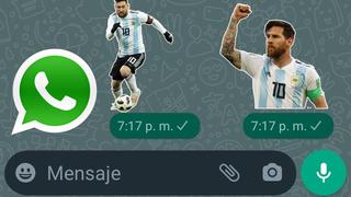 WhatsApp: Lionel Messi es una sensación en la aplicación con sus stickers