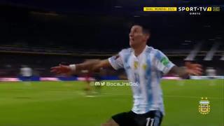 Canchereando en el patio de su casa: golazo de Di María para el 2-0 de Argentina vs Venezuela [VIDEO]