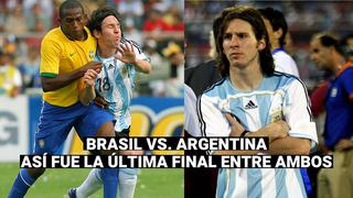 Brasil vs. Argentina: ¿Cuándo fue la última vez que se enfrentaron en una final?