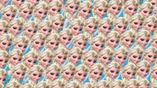 Halla ya mismo a Olaf entre las Elsa en el reto viral de Frozen. (Pinterest)