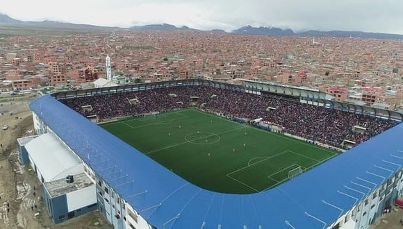 El Estadio Municipal de El Alto, a 4.090 metros sobre el nivel del mar, será el escenario donde se disputará Always Ready vs. Nacional. (Foto: Internet)
