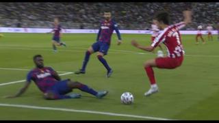 Y costó 120 millones de euros: el blooper de Joao Félix en el Barcelona vs Atlético de Madrid al intentar remate al arco [VIDEO]
