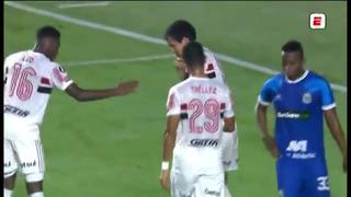 Doblete de Pablo Felipe: colocó el 5-1 en el Sao Paulo vs. Binacional