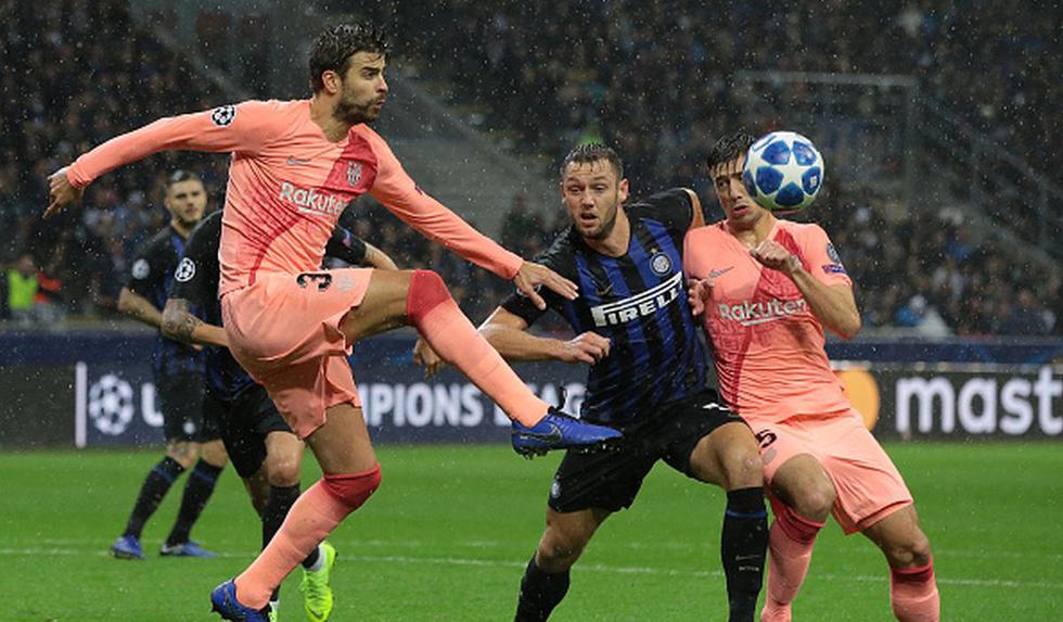 Inter de Milán vs. Barcelona por la jornada 4 de la Champions League. (Foto: Getty Images)