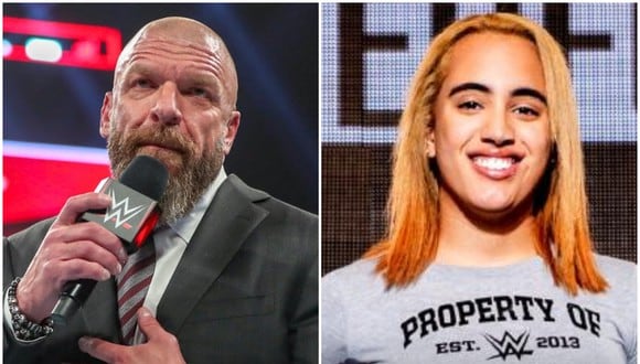 Triple H felicitó a la hija de The Rock tras firmar contrato con WWE. (WWE)