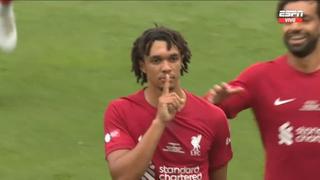 Golazo de Alexander-Arnold en Leicester: llegó el 1-0 de Liverpool vs. City por Community Shield