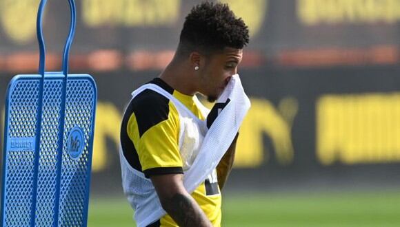 Jadon Sancho tiene contrato con Borussia Dortmund hasta mediados del 2023. (Foto: AFP)